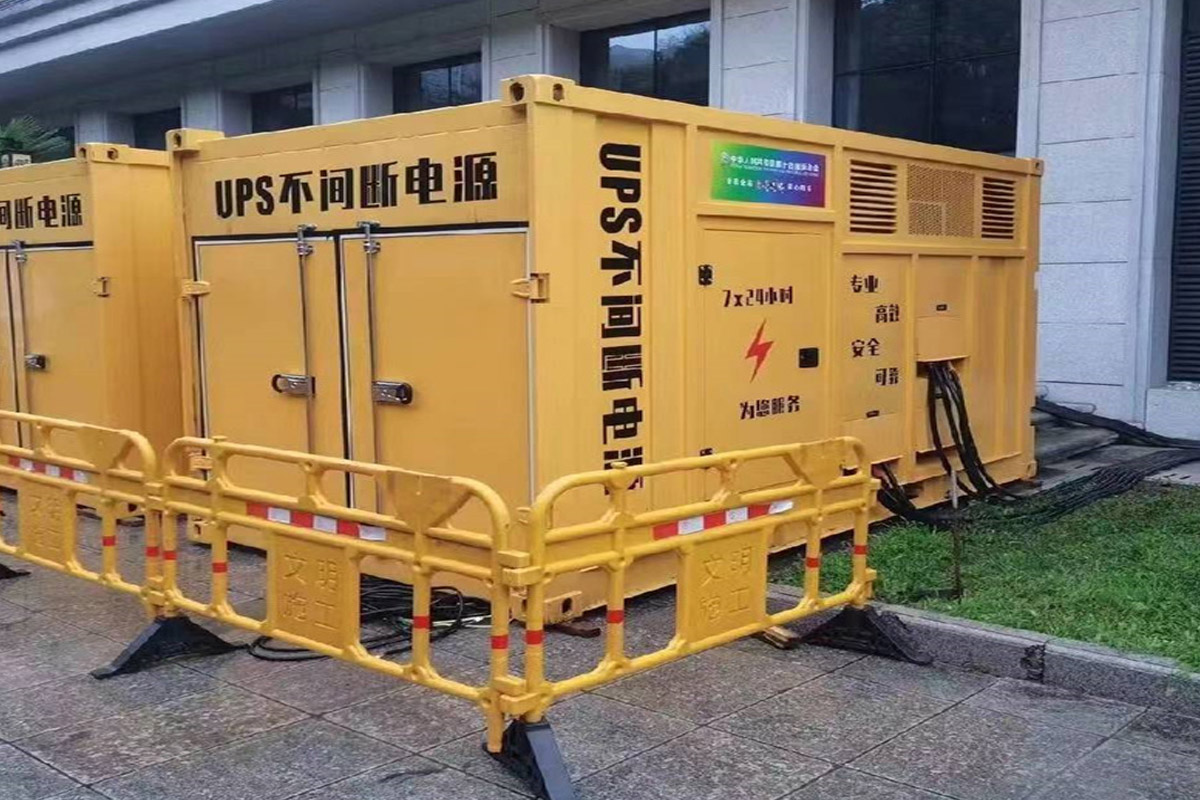 南丹发电机租赁施工现场