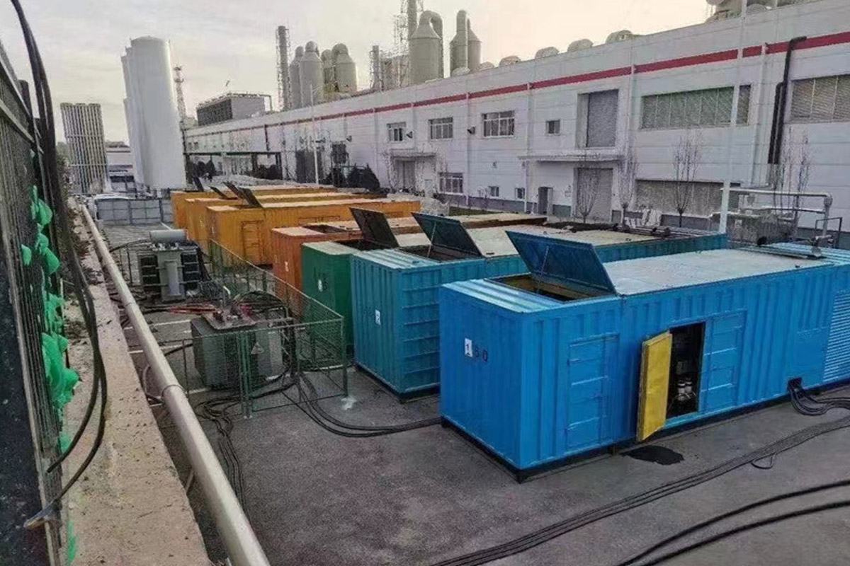 南丹发电机租赁施工现场